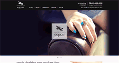 Desktop Screenshot of en.espoir-nail.com